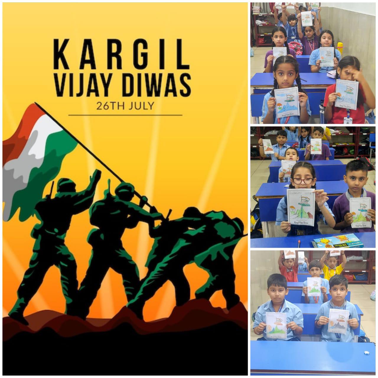 Grade II Coloring Activity for Kargil Vijay Diwas